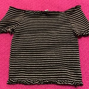 Off the shoulder crop top